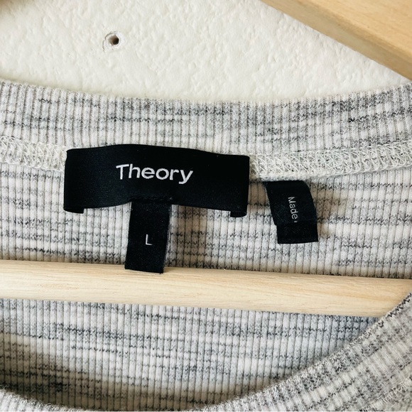 Theory LARGE Cherry B3 Sterling rib knit dress - Picture 3 of 5